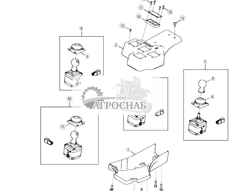 Органы управления Grade Pro, для правой стороны с 4 функциями - ST3549 753.jpg